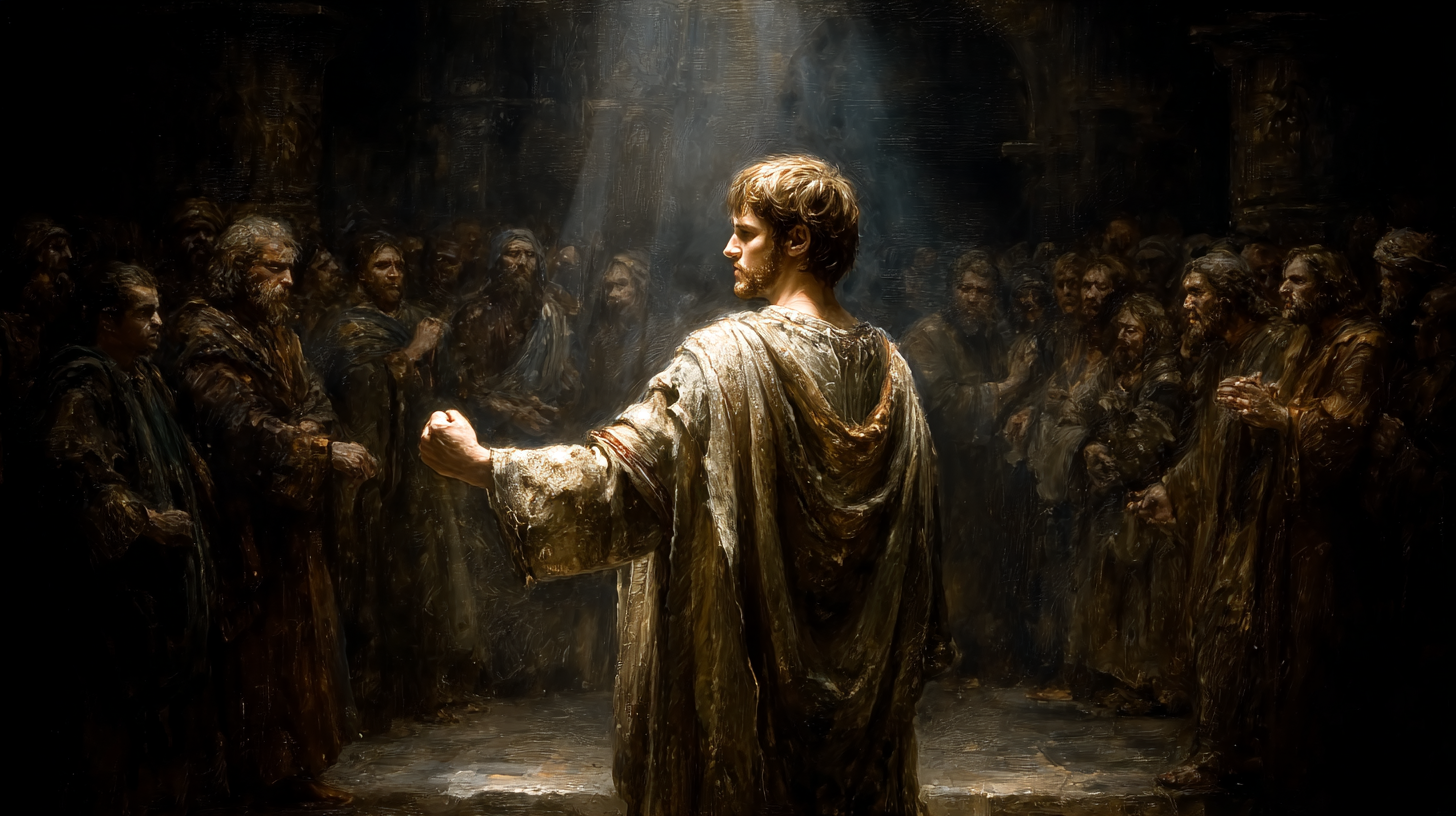alewek_Jesus_standing_calmly_before_an_angry_crowd_offering_p_a2c82a43-129e-4d22-a5d5-28724eec5621_1